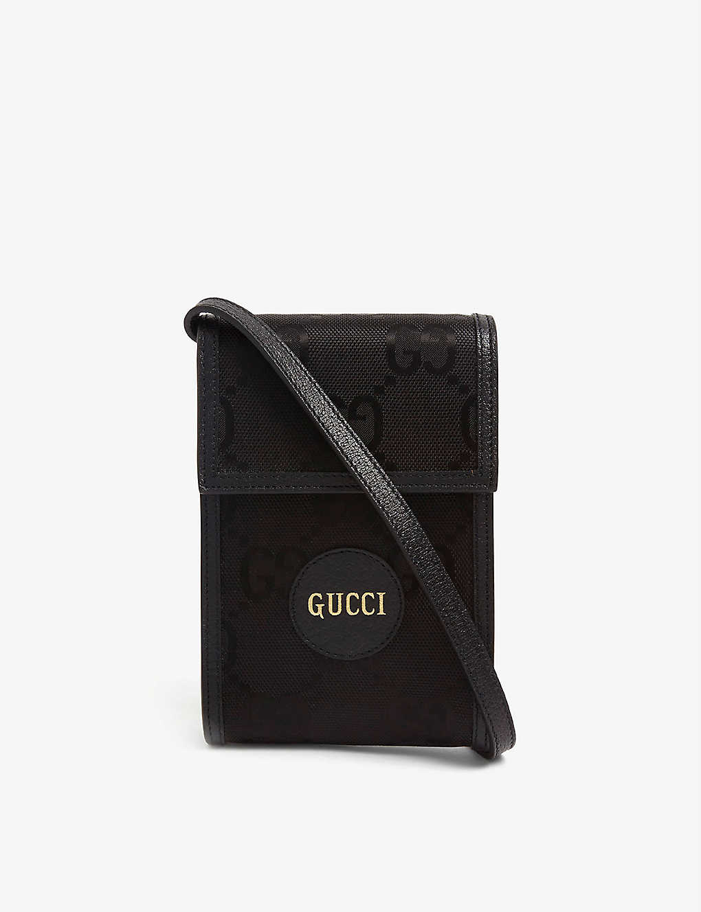 Gucci logo-embellished woven cross-body phone case(8865730)