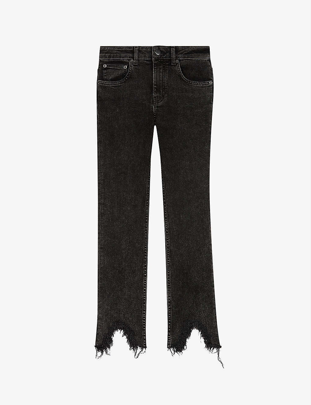 Pacha frayed-hem skinny high-rise jeans(8925719)