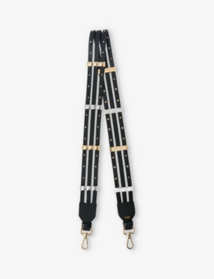 MAJE: Studded leather bag strap