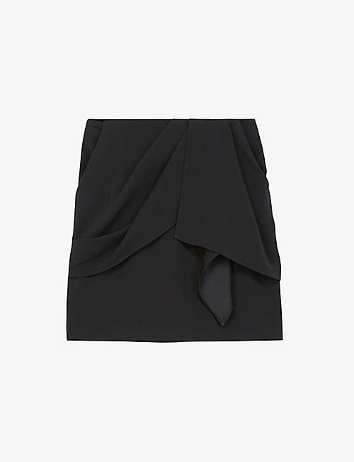 THE KOOPLES: Ruffle-detail woven mini skirt