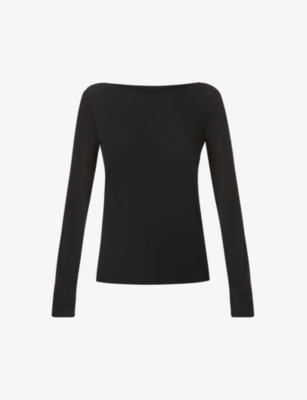 WOLFORD: Aurora long-sleeved stretch-woven top
