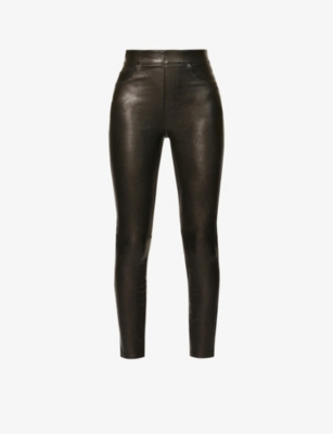 SPANX: Like Leather skinny high-rise faux-leather trousers