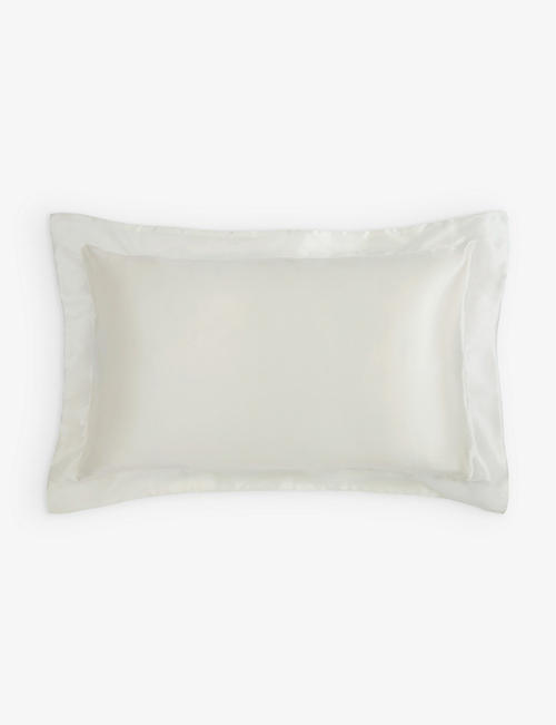 THE WHITE COMPANY: Audley breakfast silk pillowcase 30cm x 50cm