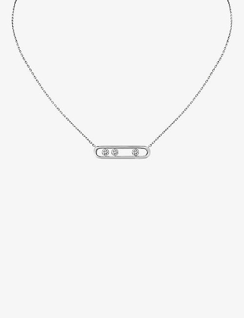 MESSIKA: Move Pavé 18ct white-gold and diamond necklace