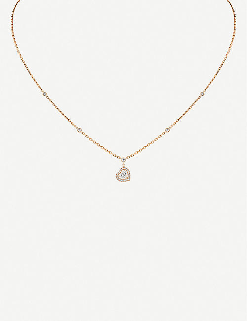 MESSIKA: Joy Coeur 18ct rose-gold and diamond necklace