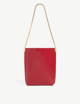 Chain-strap small leather hobo bag(8989163)