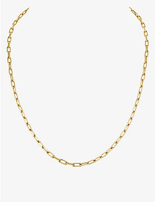 CARTIER: Santos de Cartier 18ct yellow-gold chain necklace