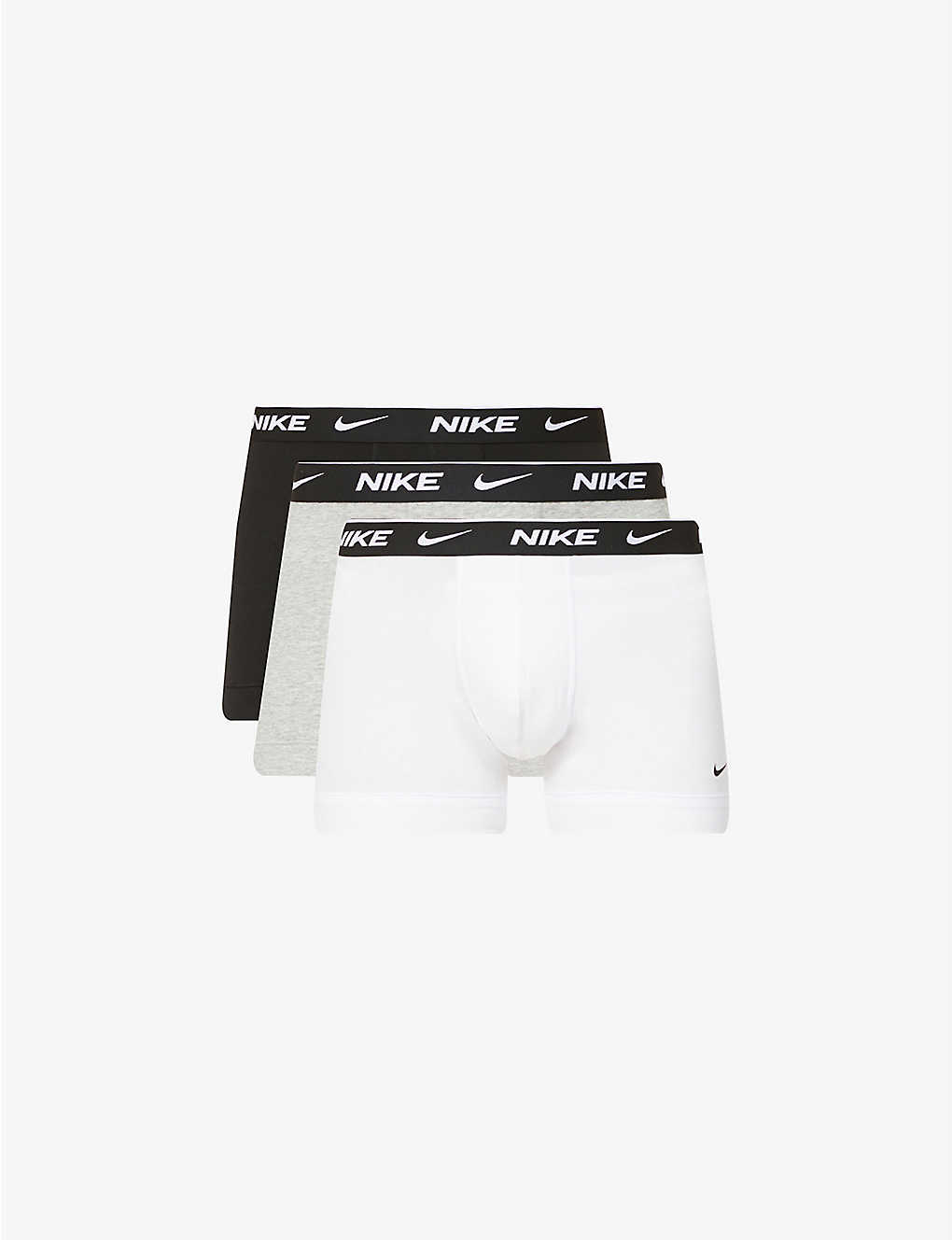 Pack of three Everyday stretch-cotton jersey trunks(8845643)