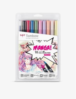 TOMBOW: Manga Shojo Dual Brush pens set of 10