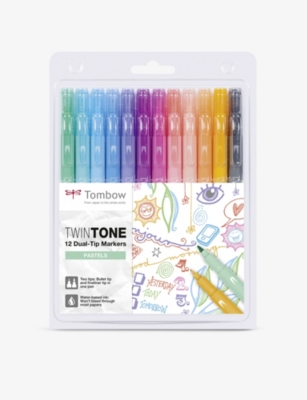 TOMBOW: TwinTone Dual-Tip markers set of 12