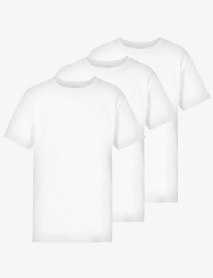 CALVIN KLEIN: Pack of three cotton-jersey T-shirts