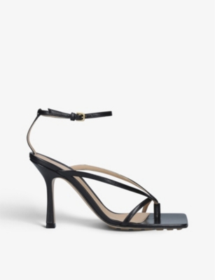 BOTTEGA VENETA: Stretch leather heeled sandals