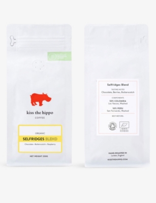 KISS THE HIPPO: Organic Selfridges blend ground coffee 250g