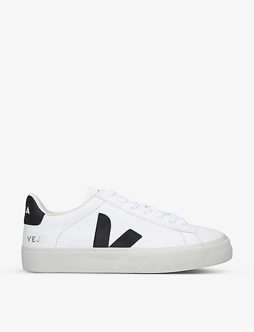 VEJA: Women's Campo leather and suede low-top trainers