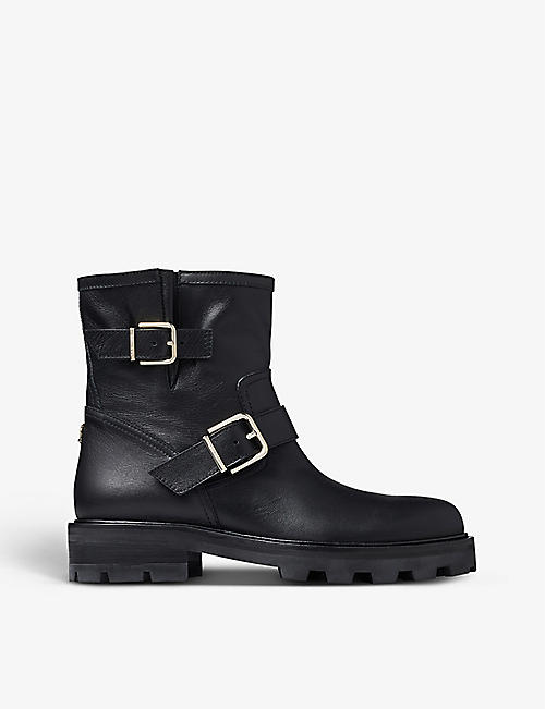 JIMMY CHOO: Youth II leather ankle boots