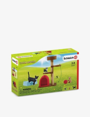 SCHLEICH: Farm World Playtime for Cute Cats play set
