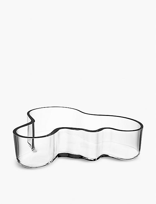 IITTALA: Aalto glass bowl 19.5cm x 5cm