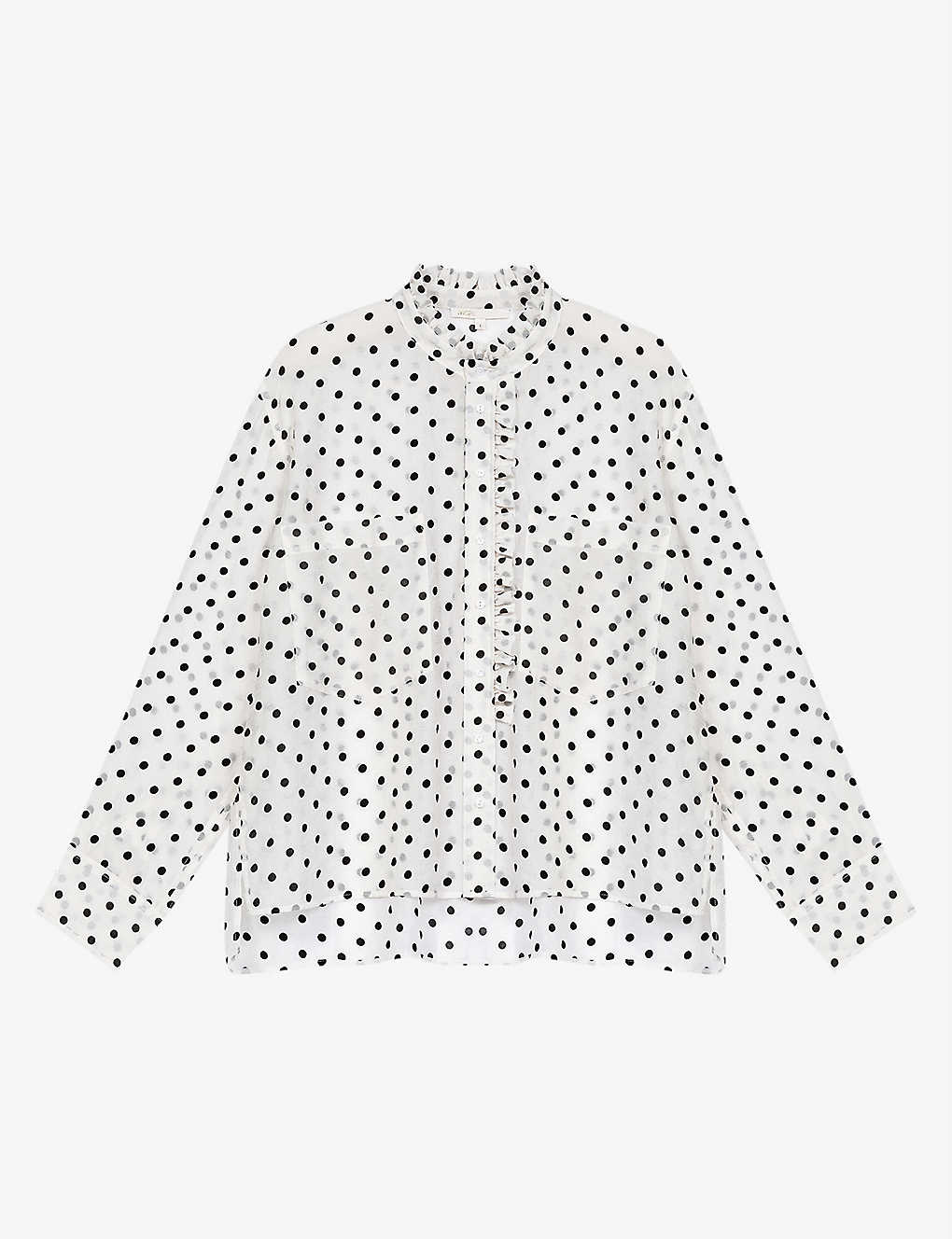 Catherina polka-dot woven shirt(9103405)