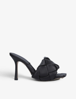 Lido Intrecciato-woven leather heeled mules(8944307)