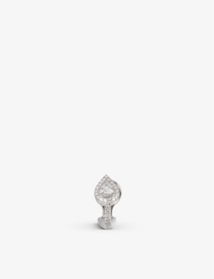 MESSIKA: My Twin 18ct white-gold and 0.25ct pear-cut diamond single clip earring