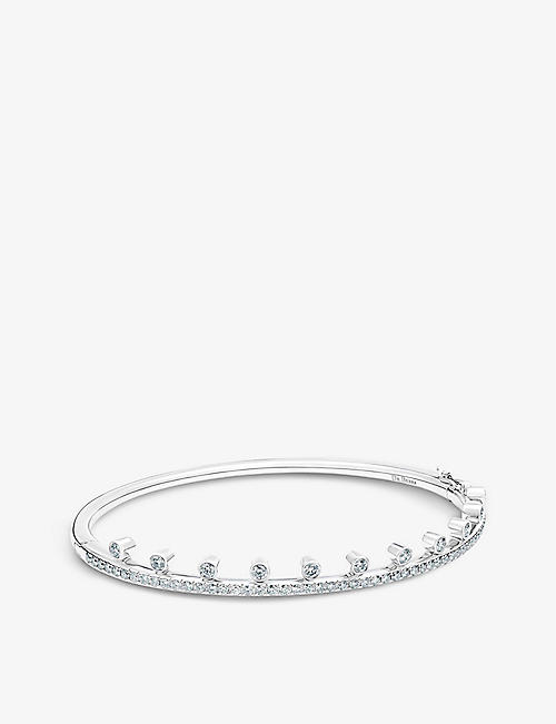 DE BEERS JEWELLERS: Dewdrop 18ct white-gold and diamond bracelet