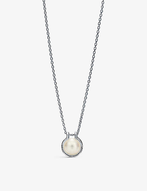TIFFANY & CO: Tiffany HardWear sterling-silver and freshwater pearl pendant necklace