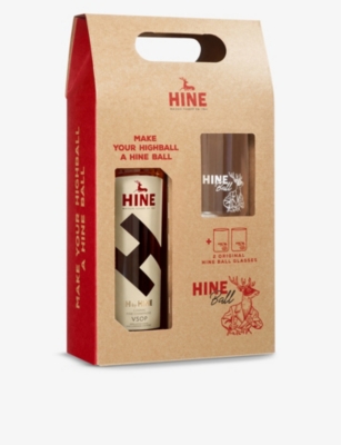 HINE: H By Hine VSOP cognac with glasses set 700ml