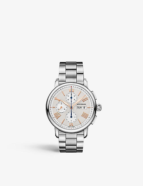 MONTBLANC: 126102 Star Legacy stainless-steel automatic chronograph watch