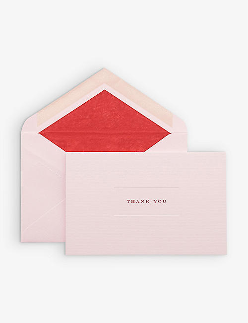 SMYTHSON: Park Avenue ‘Thank You’ folded notelets box of ten