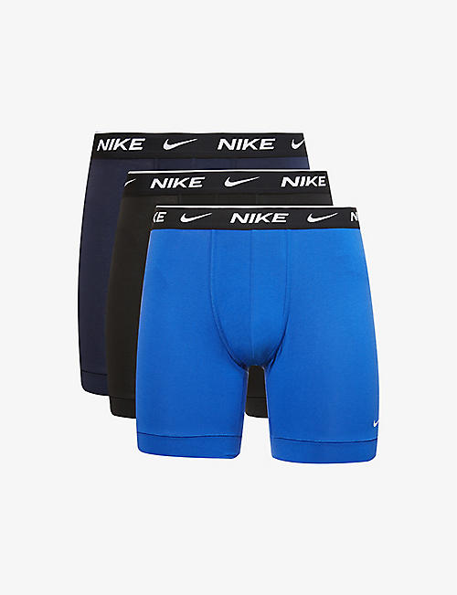 NIKE: Pack of three Everyday stretch-cotton jersey boxers