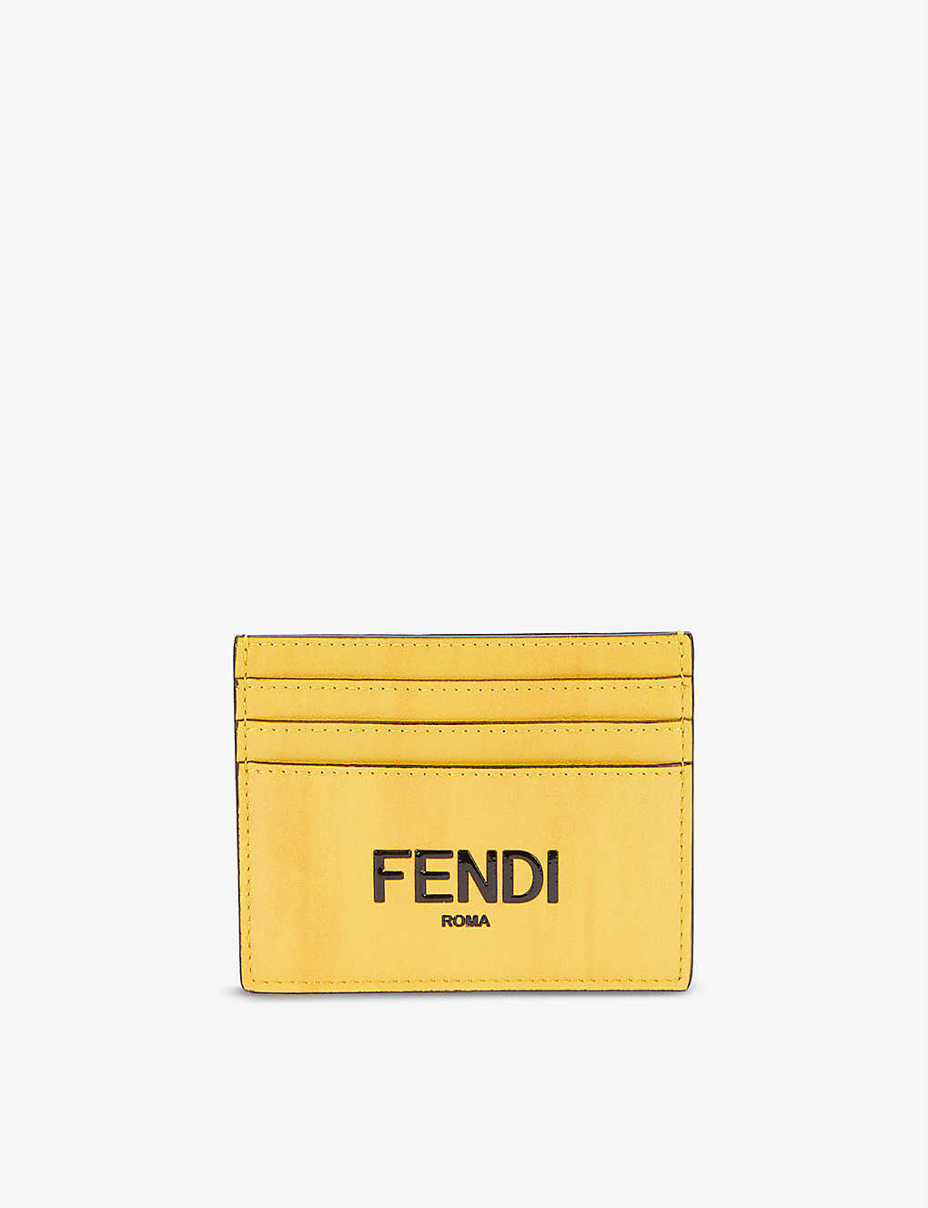Brand-appliqué leather card holder(9049168)