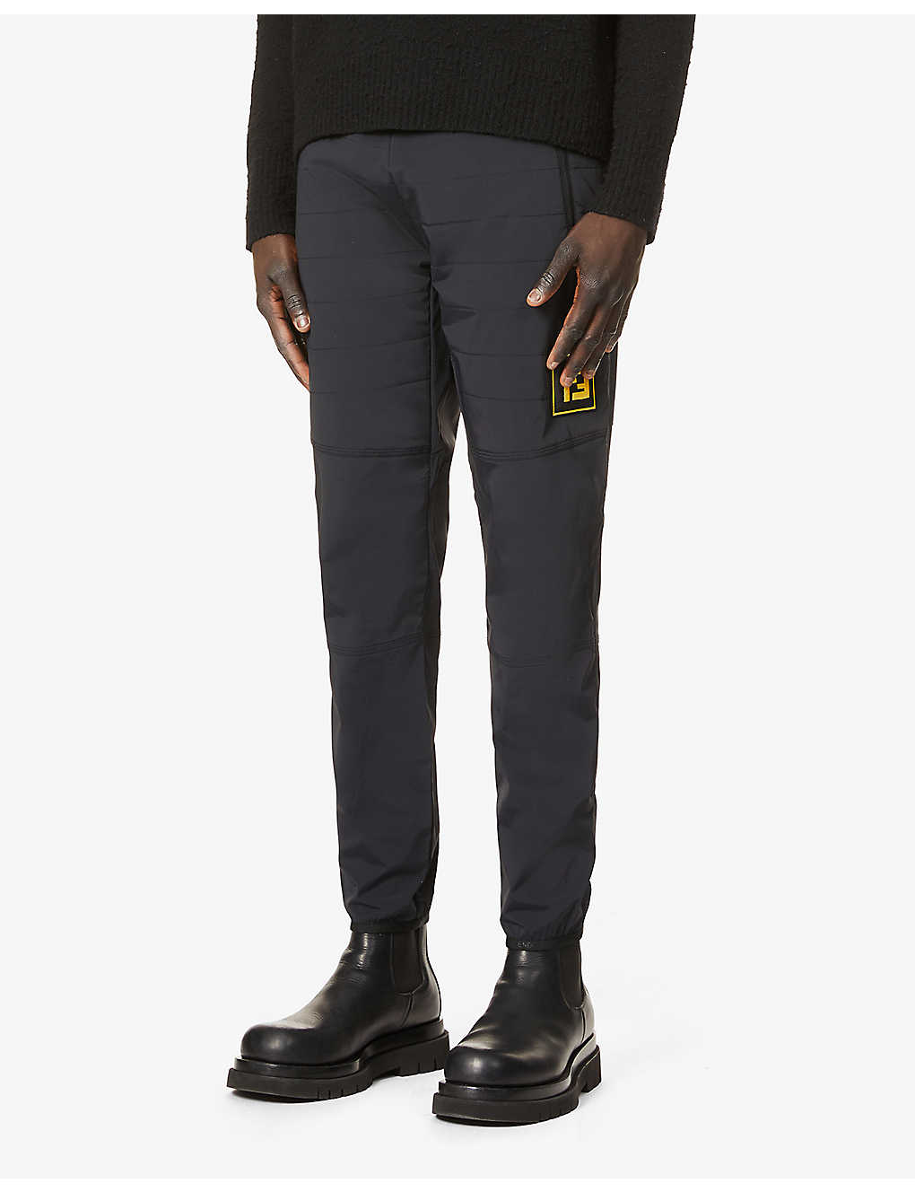 Brand-print stretch-shell ski trousers(9003283)