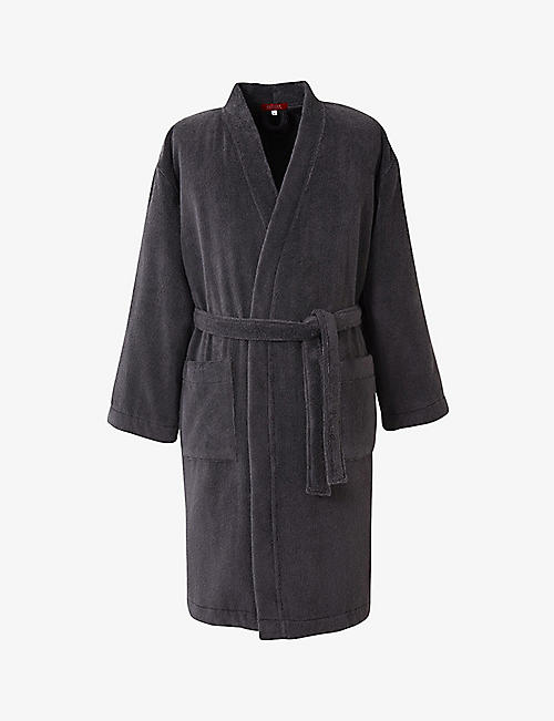OLIVIER DESFORGES: Alizee spread-collar cotton bathrobe