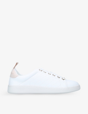 KG KURT GEIGER: Liza quilted-panel low-top trainers