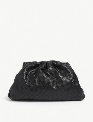 The Pouch intrecciato leather clutch bag(9032805)