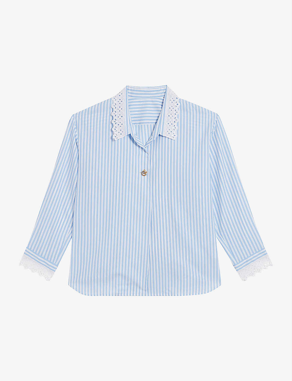Striped oversized cotton shirt(9145469)