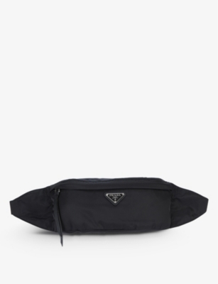 Brand-plaque zipped nylon bumbag(9001070)