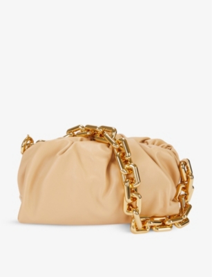 The Chain Pouch medium leather clutch bag(9052019)