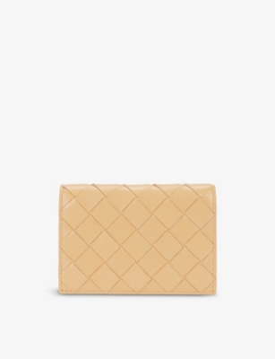Intrecciato woven leather wallet(9033127)