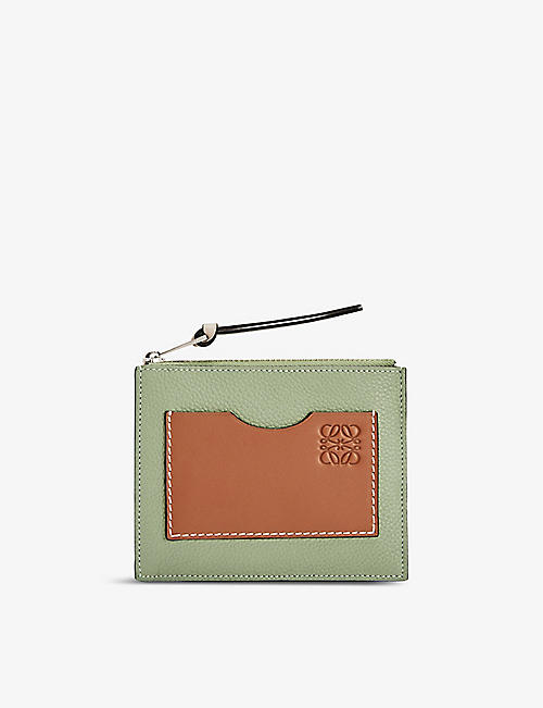 LOEWE: Six-card leather coin and cardholder