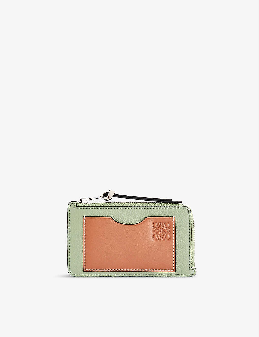 Anagrammed leather coin and card wallet(8980366)