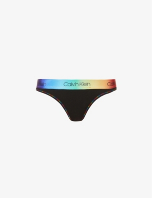 Pride Modern mid-rise stretch-cotton thong(9199357)