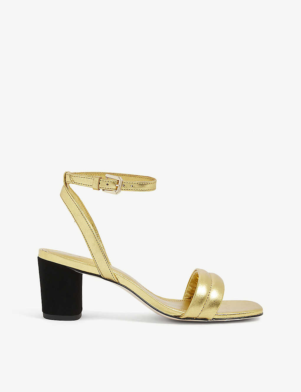 Lauren metallic heeled leather sandals(9225518)