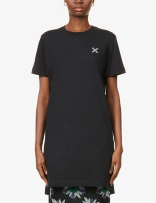 Sport branded cotton-jersey mini T-shirt dress(9044654)