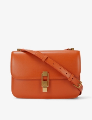 Carre leather satchel shoulder bag(9177221)