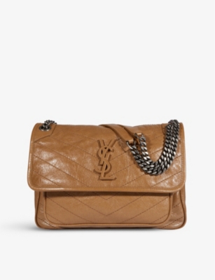 Niki medium leather shoulder bag(9113282)