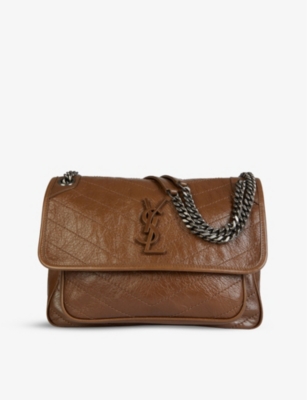 Niki medium leather shoulder bag(9113301)