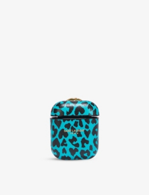 Monogram leopard-print leather AirPods case(9114871)