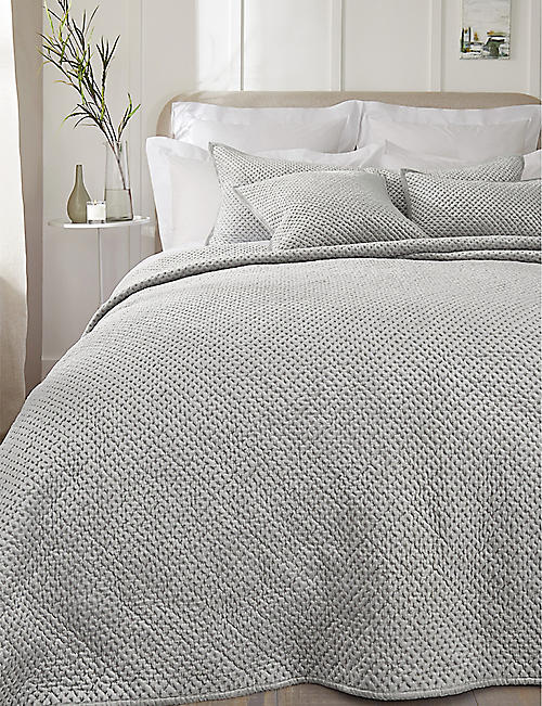 THE WHITE COMPANY: Brompton medium cotton-blend cushion cover 50cm x 50cm