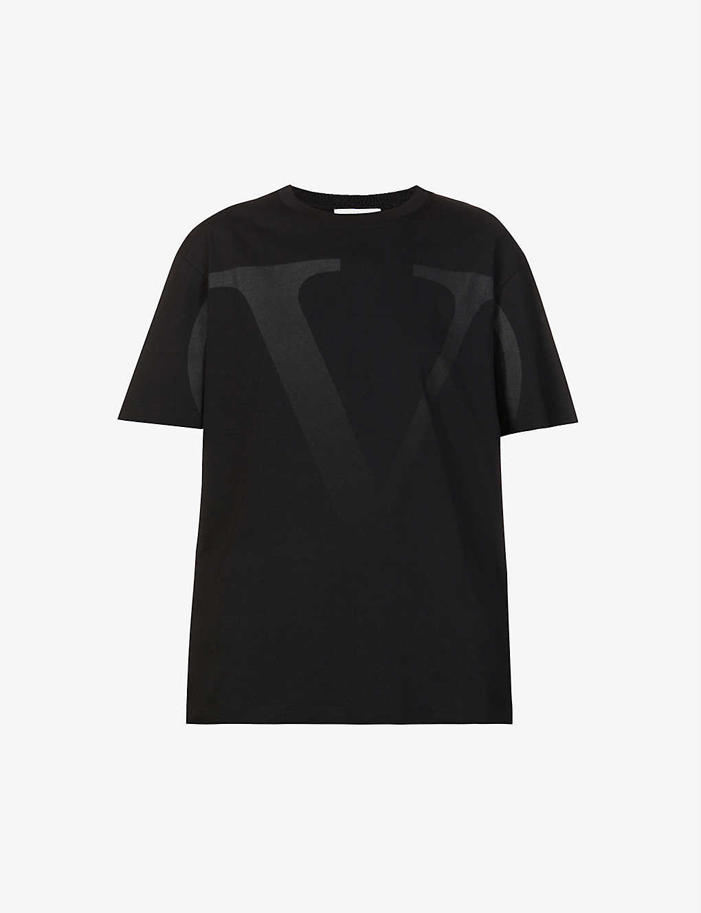 V-logo relaxed-fit cotton-jersey T-shirt(9099544)